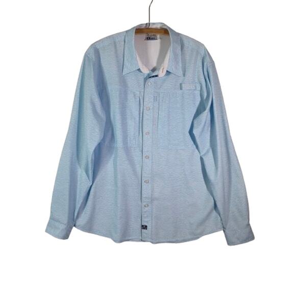 SALT LIFE SLX Vented LongSleeve Button Up Fishing Shirt Mens Size XL - Picture 1 of 12